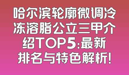 哈尔滨轮廓微调冷冻溶脂公立三甲介绍TOP5：最新排名与特色解析！