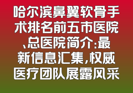哈尔滨鼻翼软骨手术排名前五市医院、总医院简介：最新信息汇集，权威医疗团队展露风采