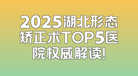 2025湖北形态矫正术TOP5医院权威解读！