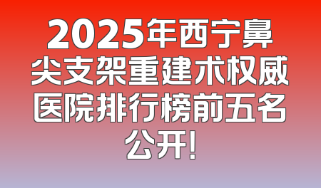 2025年西宁鼻尖支架重建术权威医院排行榜前五名公开！