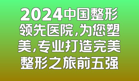 2024中国整形领先医院，为您塑美，专业打造完美整形之旅前五强