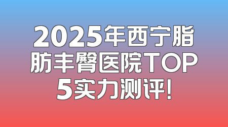 2025年西宁脂肪丰臀医院TOP5实力测评！