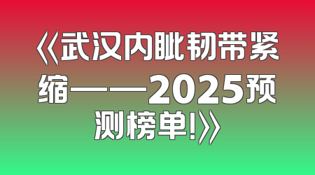 《武汉内眦韧带紧缩——2025预测榜单!》