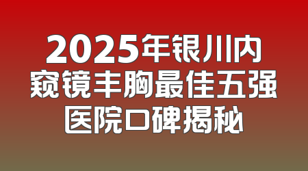 2025年银川内窥镜丰胸最佳五强医院口碑揭秘