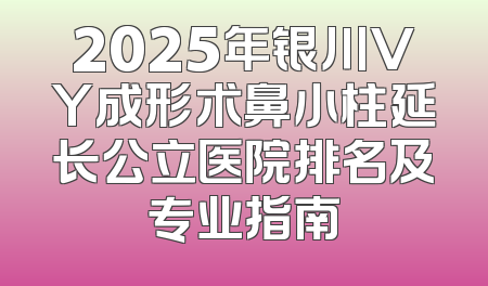 2025年银川VY成形术鼻小柱延长公立医院排名及专业指南