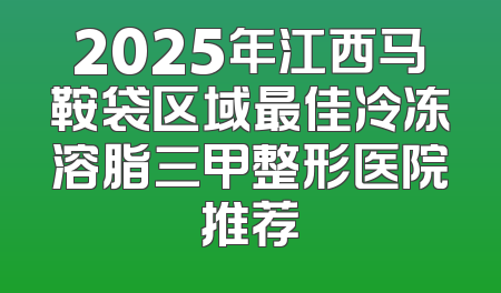 2025年江西马鞍袋区域最佳冷冻溶脂三甲整形医院推荐