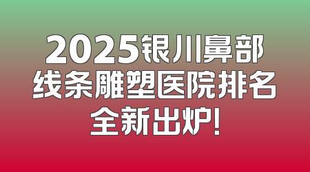 2025银川鼻部线条雕塑医院排名全新出炉！