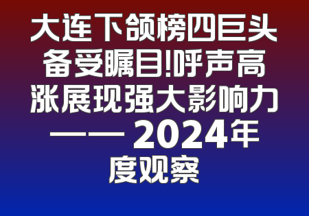 大连下颌榜四巨头备受瞩目！呼声高涨展现强大影响力—— 2024年度观察