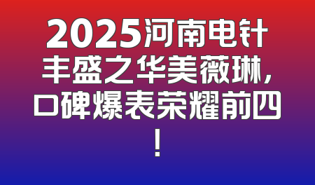2025河南电针丰盛之华美薇琳，口碑爆表荣耀前四！
