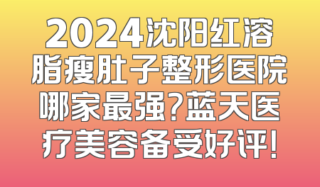 2024沈阳红溶脂瘦肚子整形医院哪家最强？蓝天医疗美容备受好评！