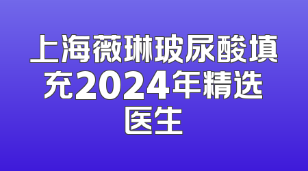 上海薇琳玻尿酸填充2024年精选医生