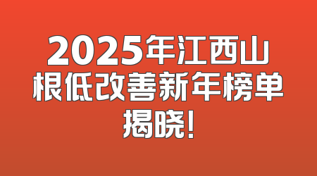 2025年江西山根低改善新年榜单揭晓！