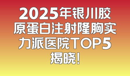 2025年银川胶原蛋白注射隆胸实力派医院TOP5揭晓！