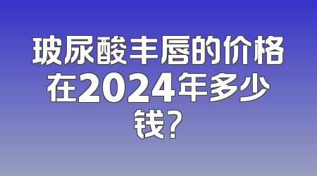 玻尿酸丰唇的价格在2024年多少钱？