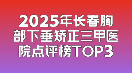 2025年长春胸部下垂矫正三甲医院点评榜TOP3