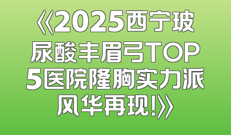 《2025西宁玻尿酸丰眉弓TOP5医院隆胸实力派风华再现！》