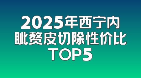 2025年西宁内眦赘皮切除性价比TOP5
