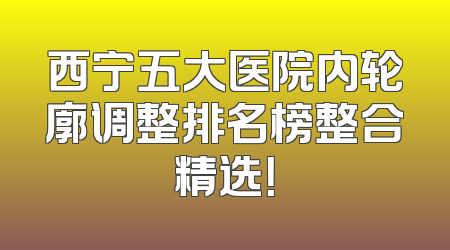 西宁五大医院内轮廓调整排名榜整合精选！