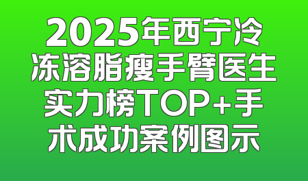 2025年西宁冷冻溶脂瘦手臂医生实力榜TOP+手术成功案例图示