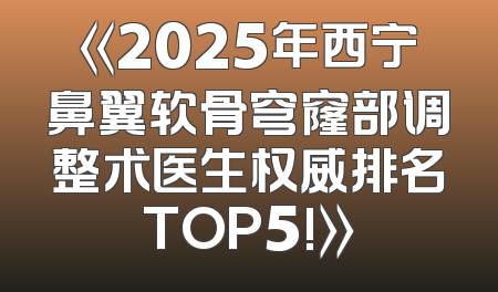 《2025年西宁鼻翼软骨穹窿部调整术医生权威排名TOP5!》