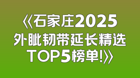 《石家庄2025外眦韧带延长精选TOP5榜单！》