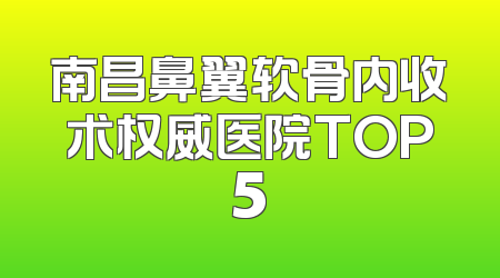 南昌鼻翼软骨内收术权威医院TOP5