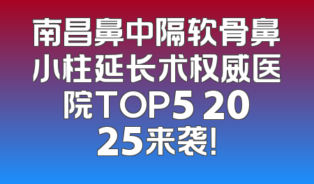 南昌鼻中隔软骨鼻小柱延长术权威医院TOP5 2025来袭！