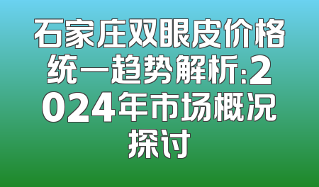 石家庄双眼皮价格统一趋势解析：2024年市场概况探讨