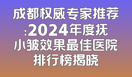 成都权威专家推荐：2024年度抚小皱效果最佳医院排行榜揭晓