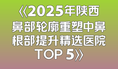 《2025年陕西鼻部轮廓重塑中鼻根部提升精选医院TOP 5》