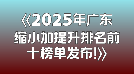 《2025年广东缩小加提升排名前十榜单发布！》