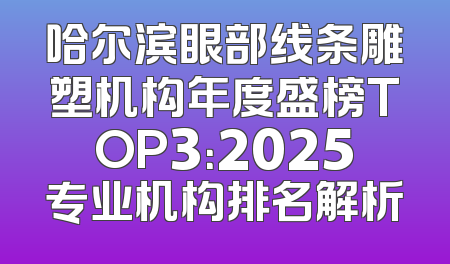 哈尔滨眼部线条雕塑机构年度盛榜TOP3：2025专业机构排名解析