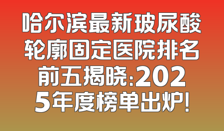 哈尔滨最新玻尿酸轮廓固定医院排名前五揭晓：2025年度榜单出炉！