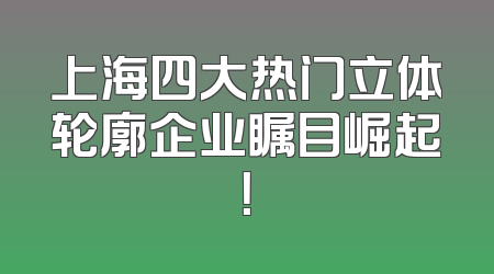 上海四大热门立体轮廓企业瞩目崛起！