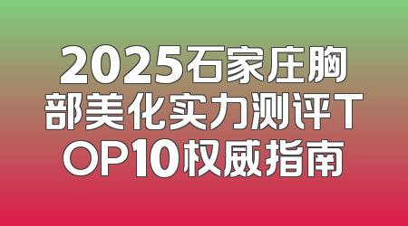 2025石家庄胸部美化实力测评TOP10权威指南