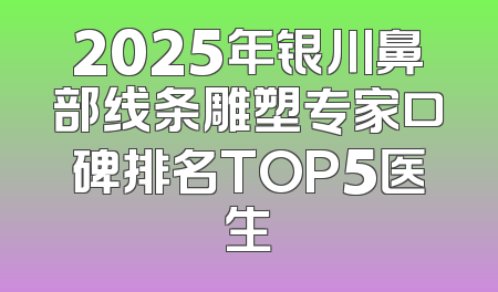 2025年银川鼻部线条雕塑专家口碑排名TOP5医生