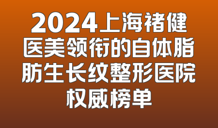 2024上海褚健医美领衔的自体脂肪生长纹整形医院权威榜单