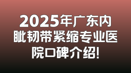 2025年广东内眦韧带紧缩专业医院口碑介绍！