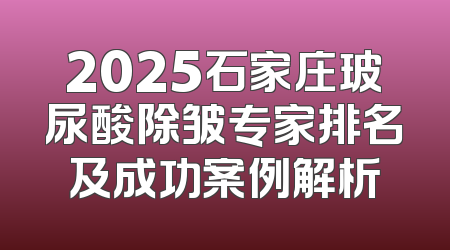2025石家庄玻尿酸除皱专家排名及成功案例解析