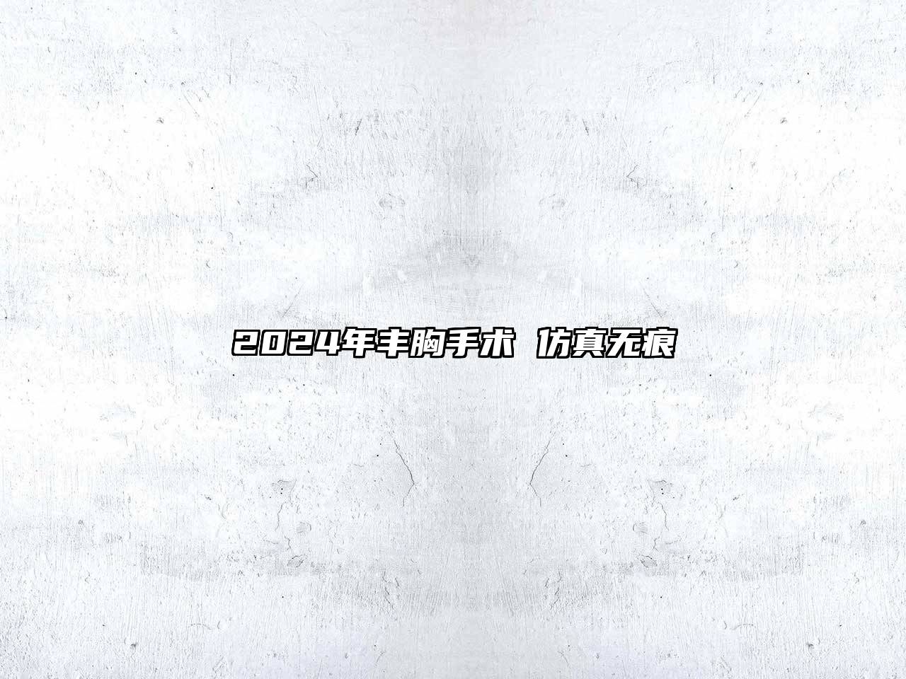 2024年丰胸手术 仿真无痕